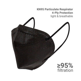 Black KN95 Mask  - GB2626-2019 - 10 Masks
