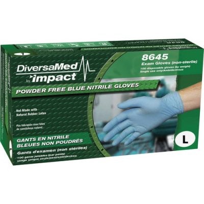 Impact DiversaMed Disposable Nitrile Powder Free Exam (8645L)